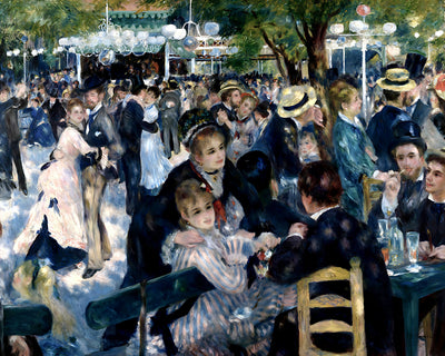 Bal du Moulin de la Galette by Pierre-Auguste Renoir 8x10" Art Print