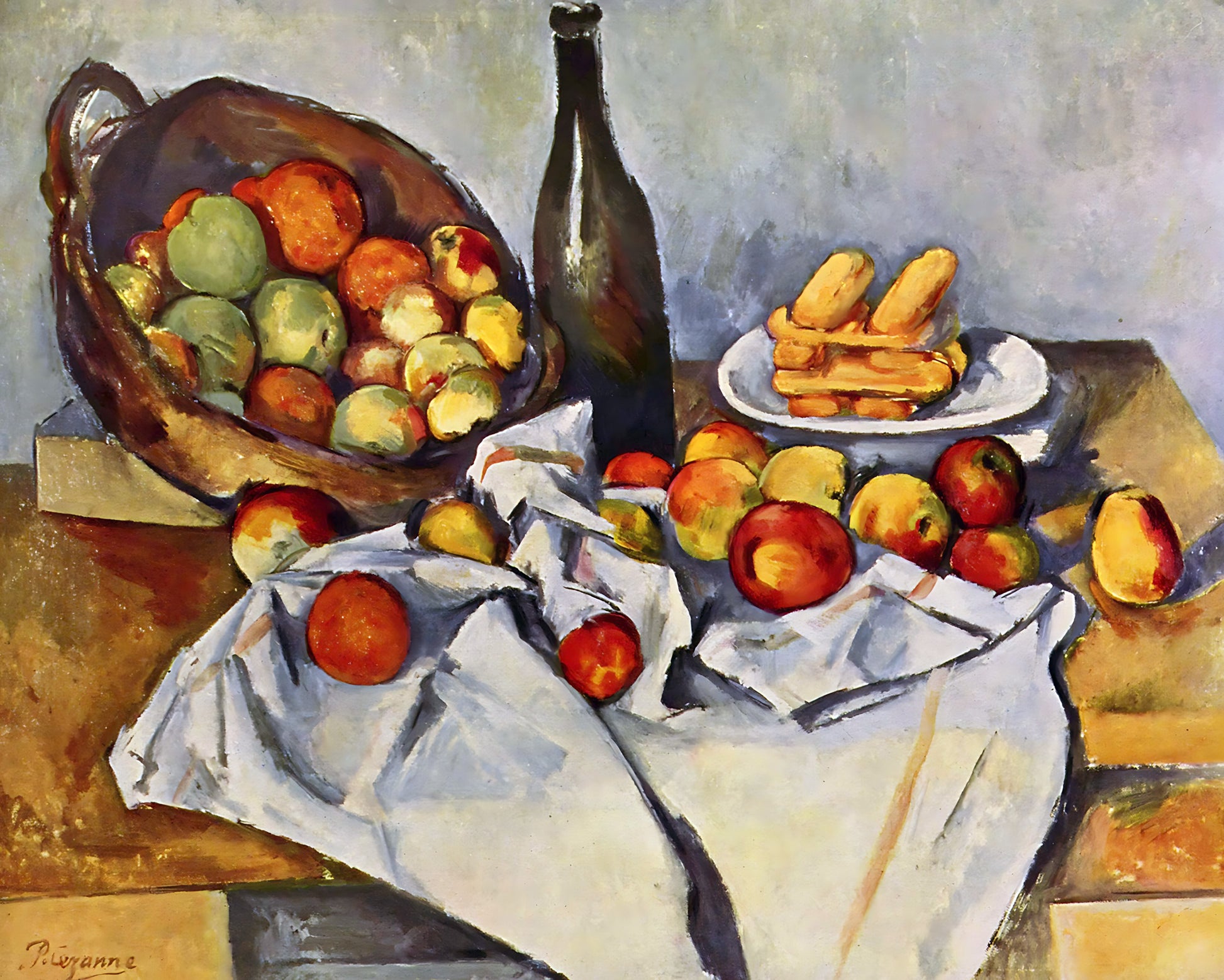 Basket of Apples by Paul Cezanne 8x10" Art Print - Still Life