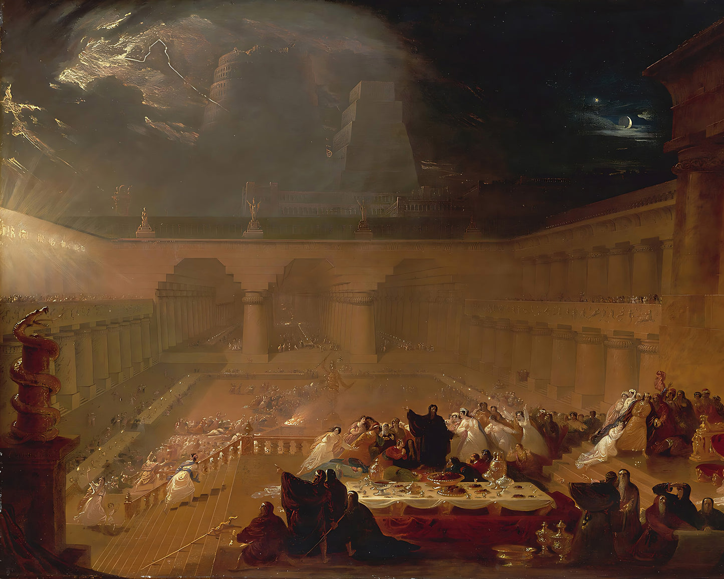 Belshazzar's Feast by John Martin 8x10" Art Print (Bible Painting)