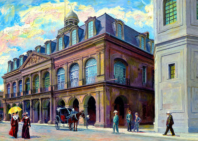 The Cabildo New Orleans in 1905 Art Print (7 Sizes) - High Quality