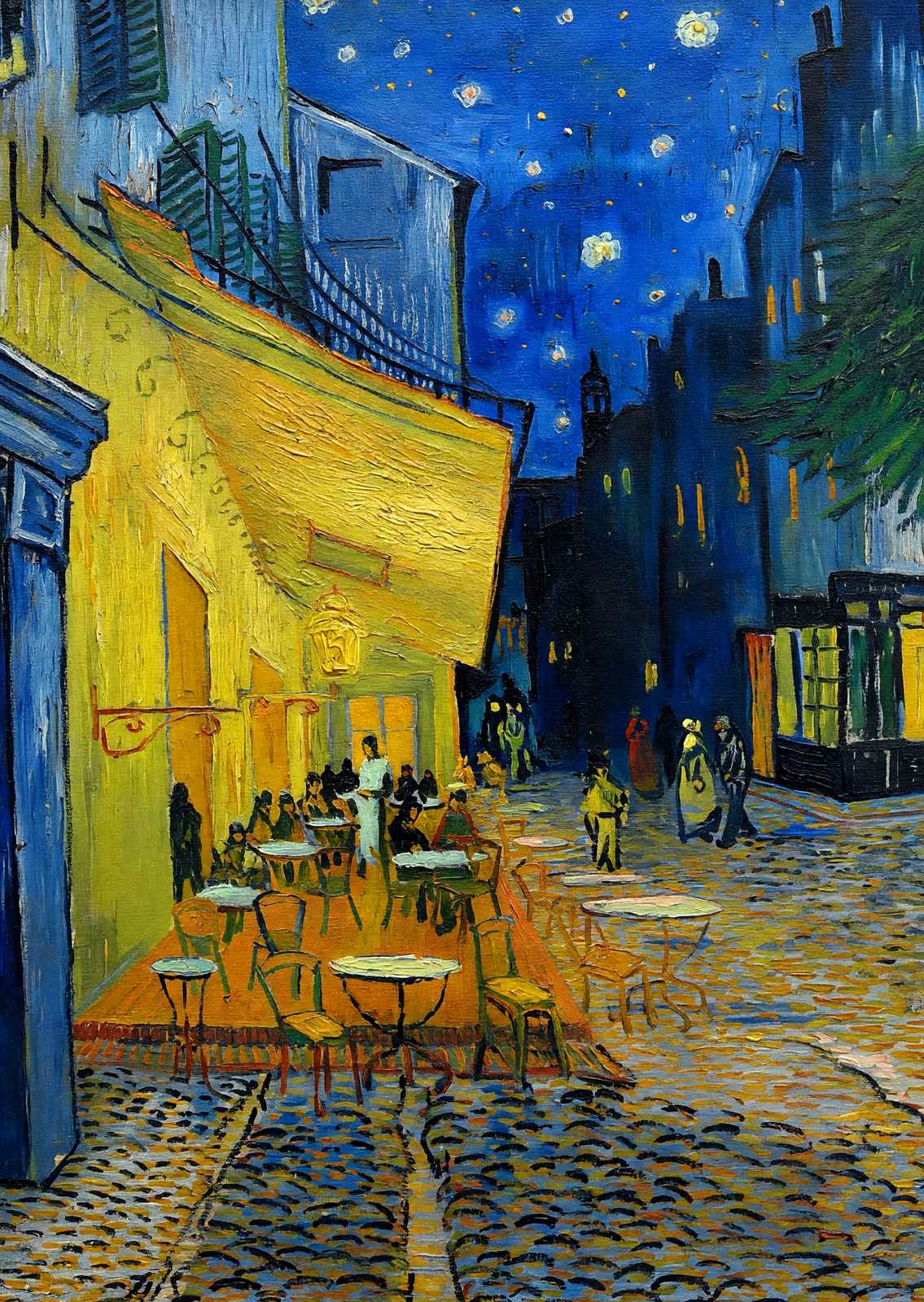Café Terrace at Professional Art Print Night by Vincent van Gogh (6 Sizes)
