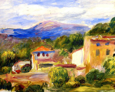 Cagnes Landscape fine art print by Pierre-Auguste Renoir (1910)