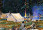 Camping at Lake O-Hara 1916 by John Singer Sargent Fine Art Print (6 Sizes)