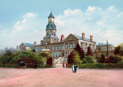 Cambridge Hospital Aldershot in 1904 Vintage Print (7 Sizes) - Premium Print