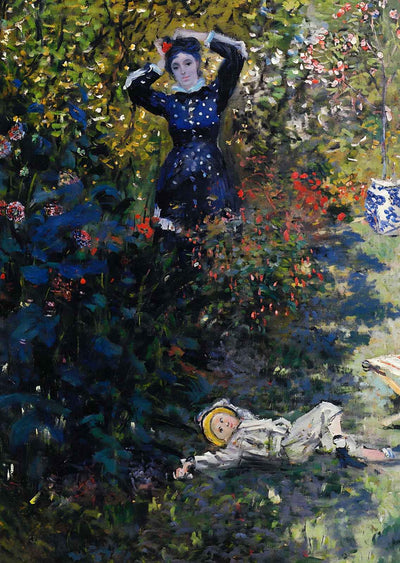 Camille and Jean Monet in the Garden at Argenteuil 1873 Monet Print (6 Sizes)