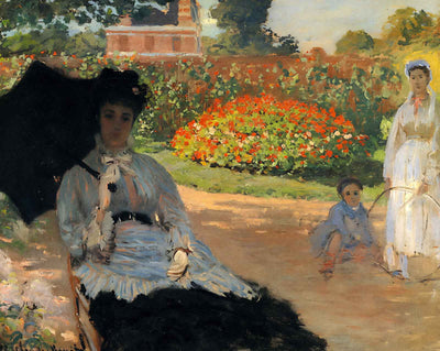 Camille Monet in the Garden art print by Claude Monet (1873)