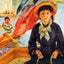 Canoeing (Young Girl in a Boat) 1877 by Renoir Art Print (6 Sizes)