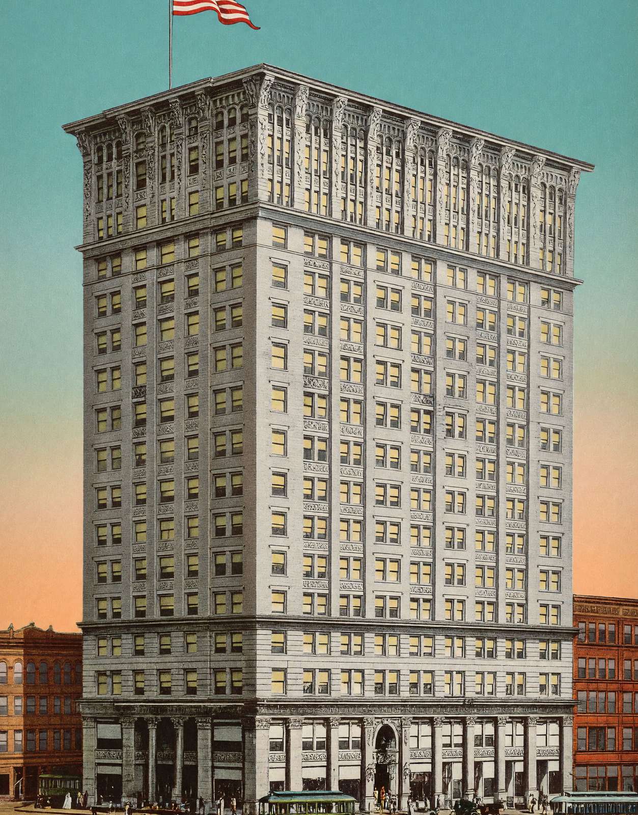 Candler Building Atlanta in 1906 Vintage Print (7 Sizes) - Reproduction
