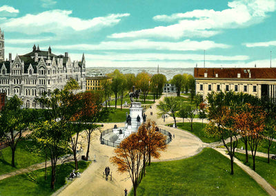 Capitol Square Richmond VA in 1905 Vintage Print (7 Sizes) - High Quality