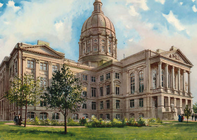 The Capitol Atlanta Vintage Print (7 Sizes) - Premium Print