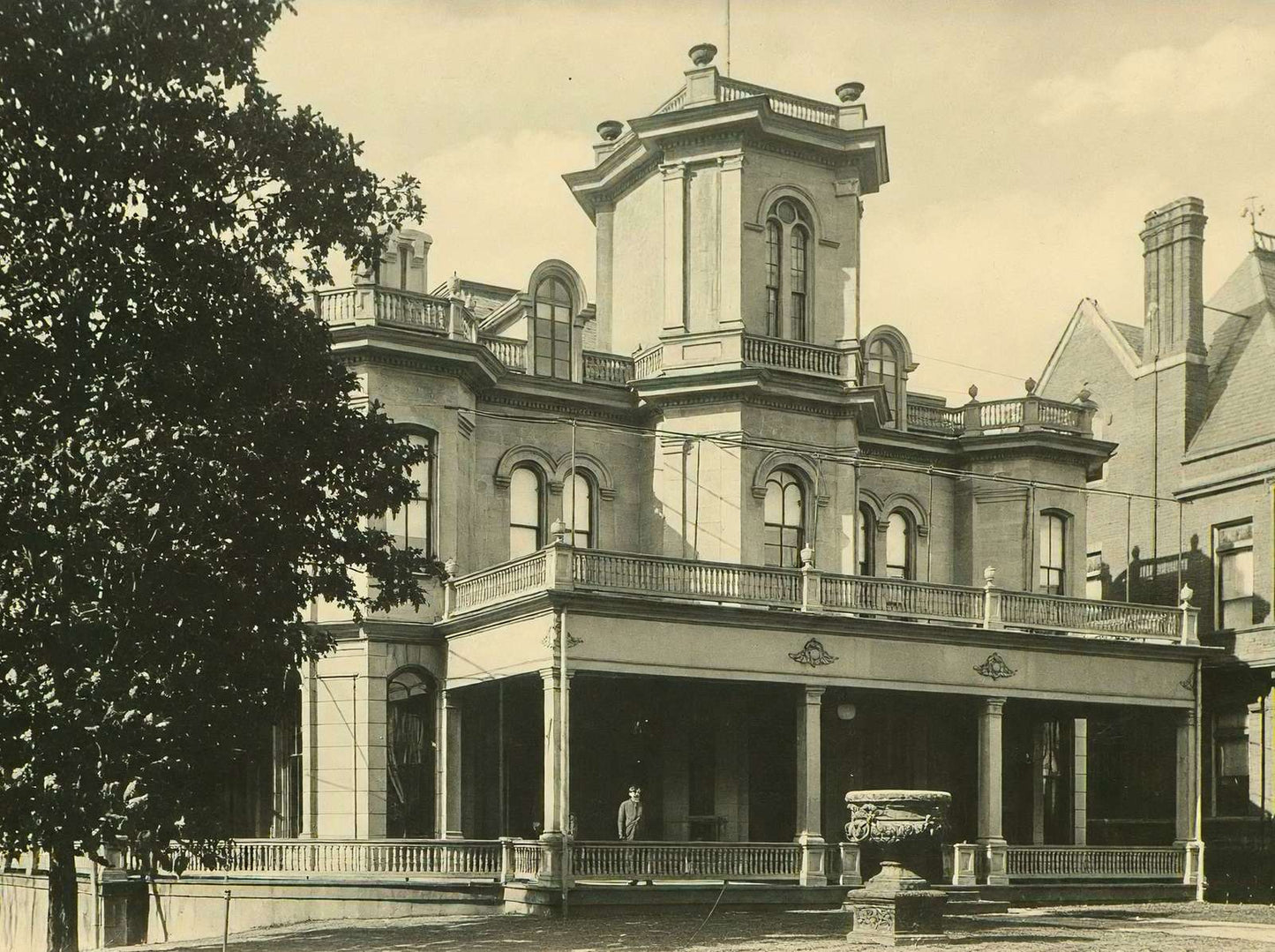 Capital City Club Atlanta in 1905 Vintage Print (7 Sizes) - Acid Free