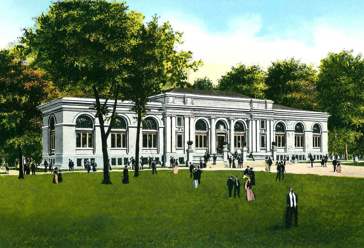 Carnegie Public Library Columbus Ohio in 1906 Vintage Print (7 Sizes)