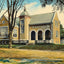 Carnegie Library Waterville Maine in 1905 Art Print (7 Sizes) - Premium Quality