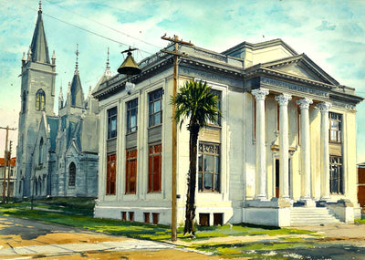 Carnegie Library Jacksonville FL in 1907 Art Print (7 Sizes) - Enhanced