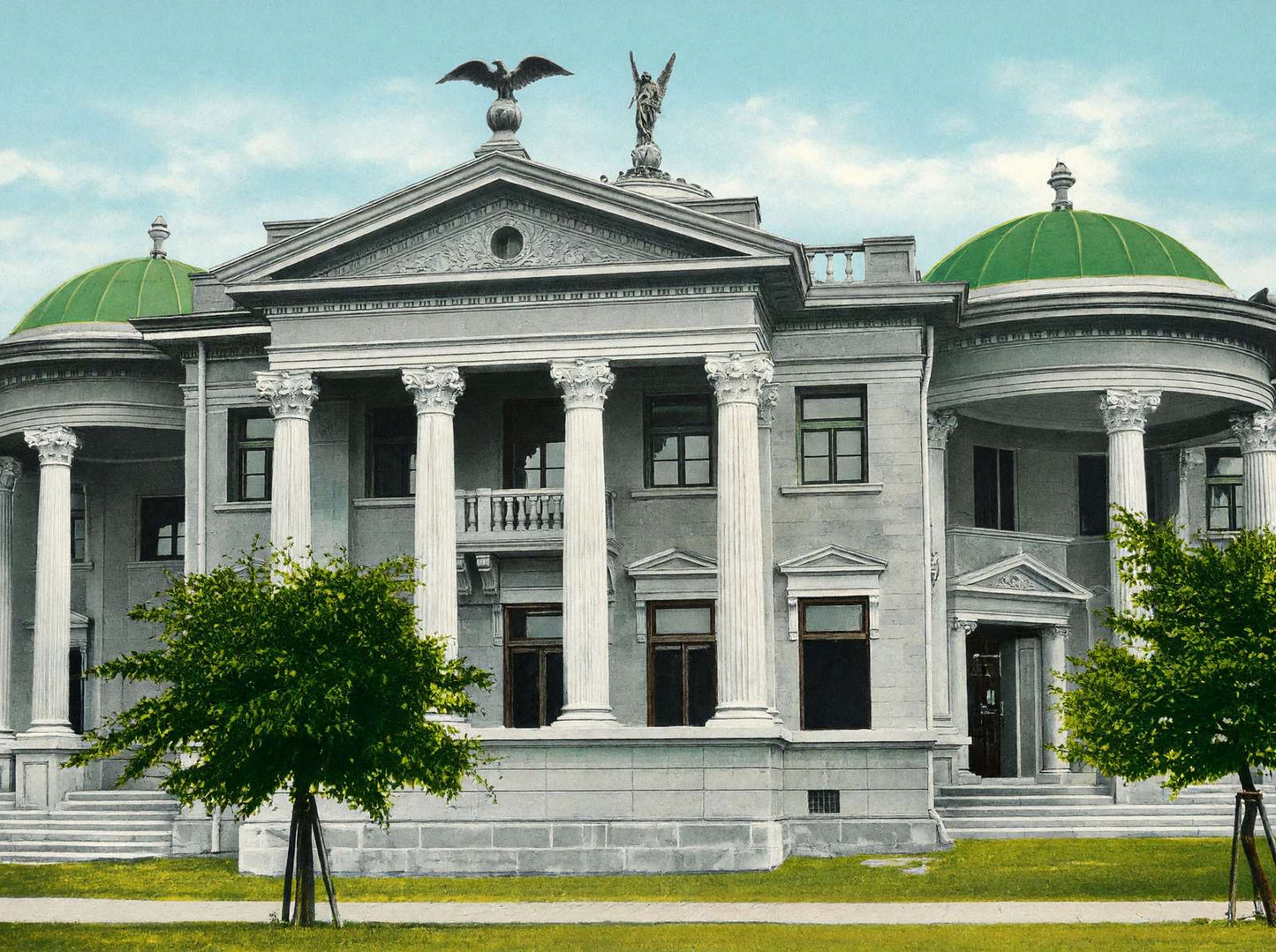 Carnegie Library Houston in 1906 Vintage Print (7 Sizes) - Retouched