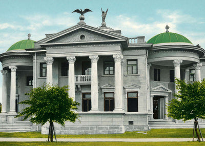 Carnegie Library Houston in 1906 Vintage Print (7 Sizes) - Retouched