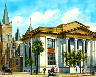 Carnegie Library in Jacksonville in 1909 art print