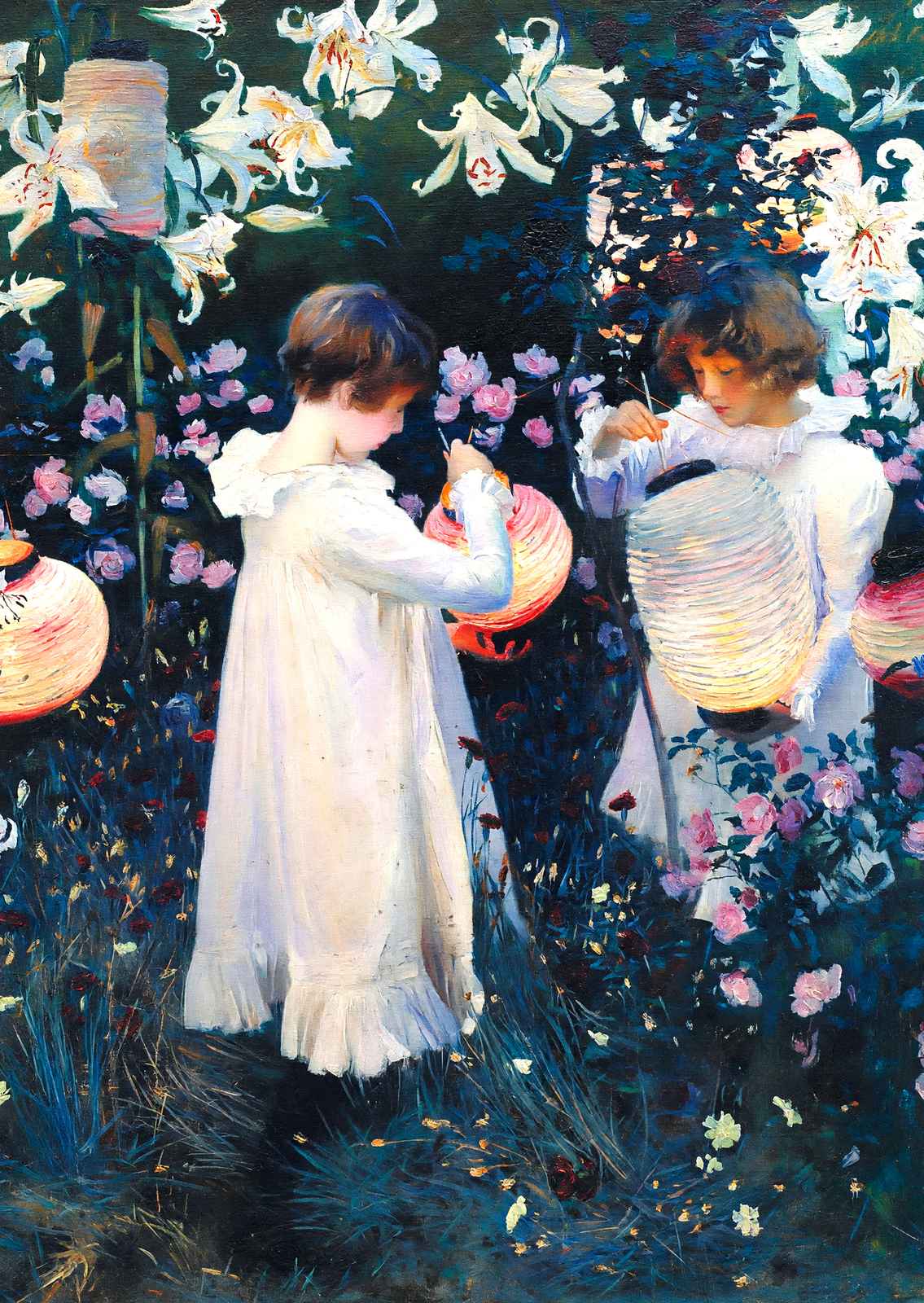 Carnation, Lily, Lily, Art Print Rose by John Singer Sargent (6 Sizes)