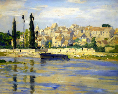 Carrieres-Saint-Denis painting by Claude Monet (1872)