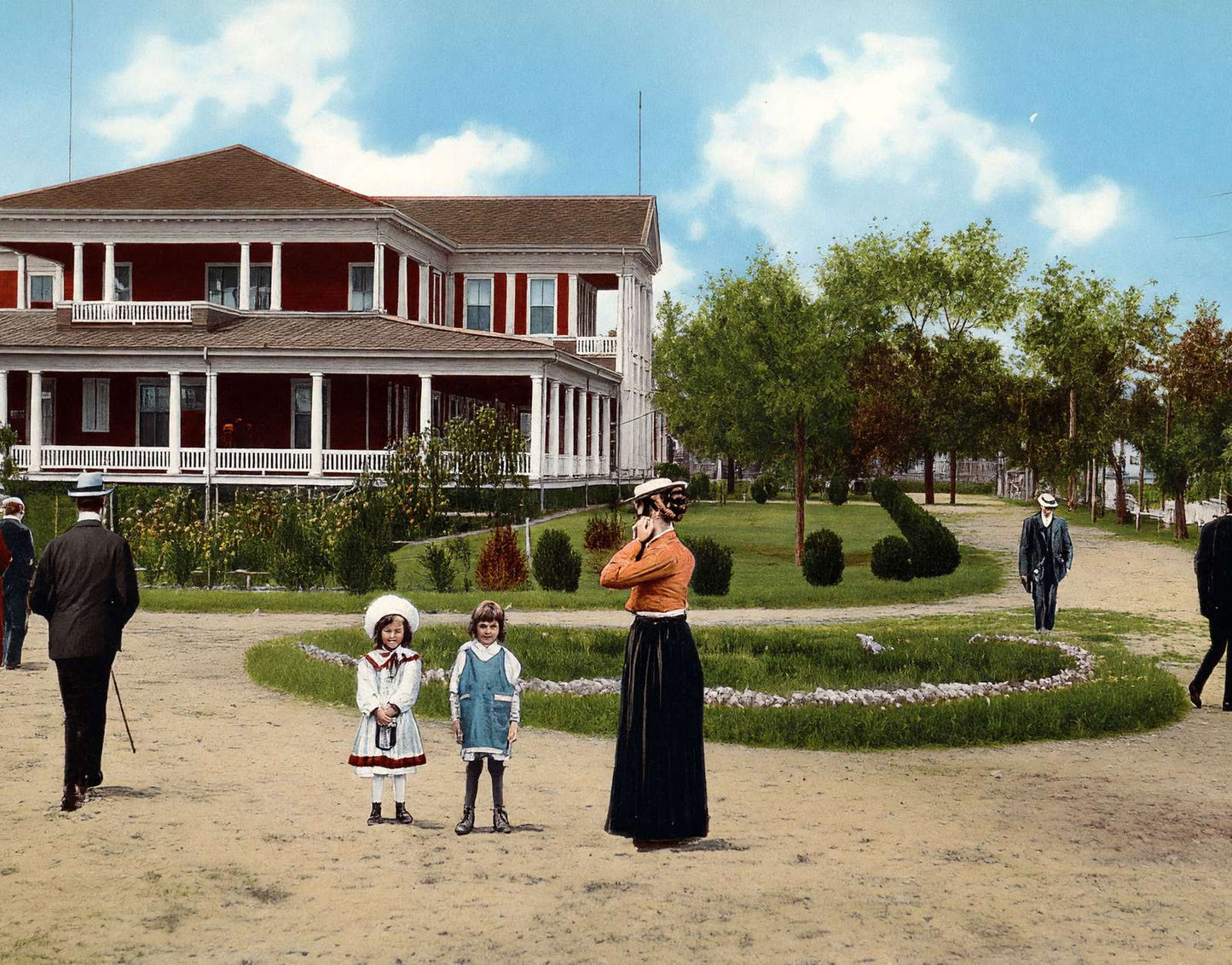 Casino at Thunderbolt Savannah GA in 1905 Vintage Print (7 Sizes)