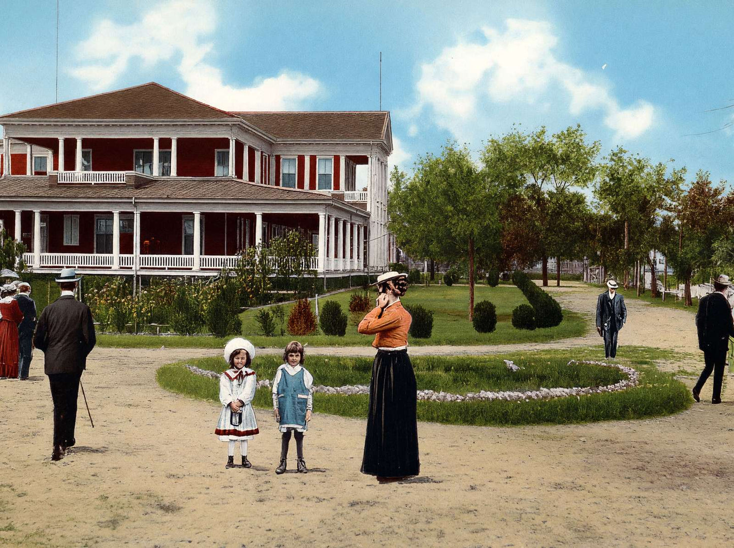 Casino at Thunderbolt Savannah GA in 1905 Vintage Print (7 Sizes)