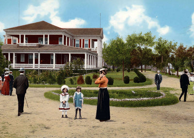 Casino at Thunderbolt Savannah GA in 1905 Vintage Print (7 Sizes)