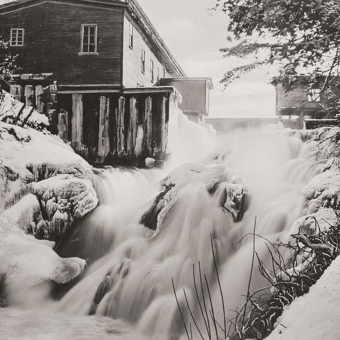 The Cascade Oakland Maine in 1911 Photo Print (7 Sizes) - Reproduction