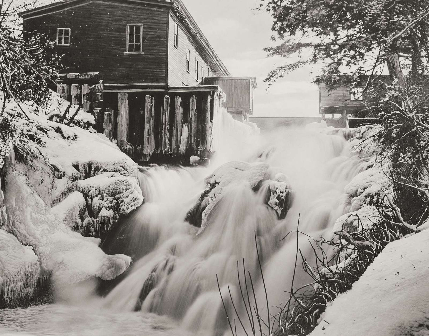 The Cascade Oakland Maine in 1911 Photo Print (7 Sizes) - Reproduction