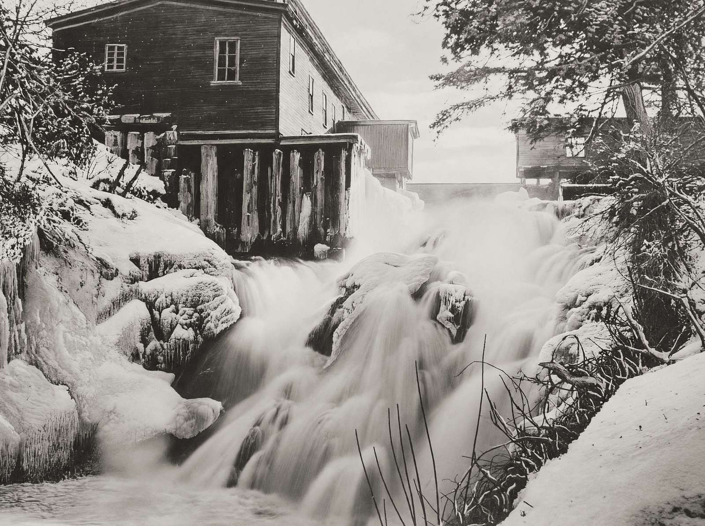 The Cascade Oakland Maine in 1911 Photo Print (7 Sizes) - Reproduction