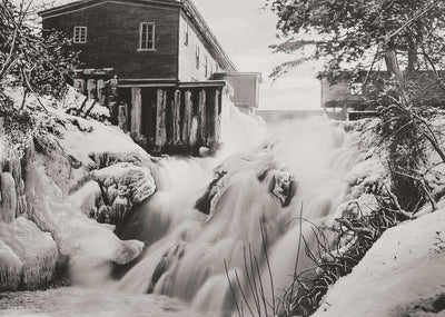 The Cascade Oakland Maine in 1911 Photo Print (7 Sizes) - Reproduction