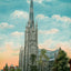 Catholic Church Little Rock AR Vintage Print (7 Sizes) - Enhanced