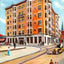 Cawthon Hotel Mobile Alabama in 1909 Vintage Print (7 Sizes) - Restored