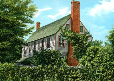 Cayce House Near Columbia SC in 1908 Vintage Print (7 Sizes) - Enhanced