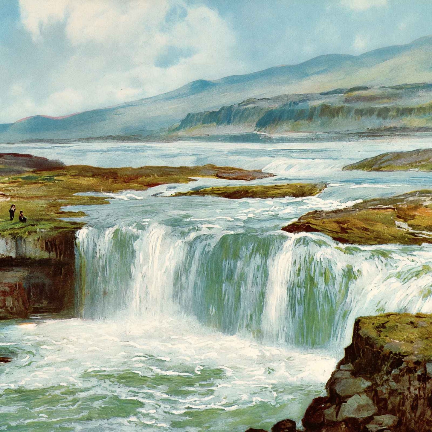 Celilo Falls Columbia River in 1908 Vintage Print (7 Sizes) - Restored