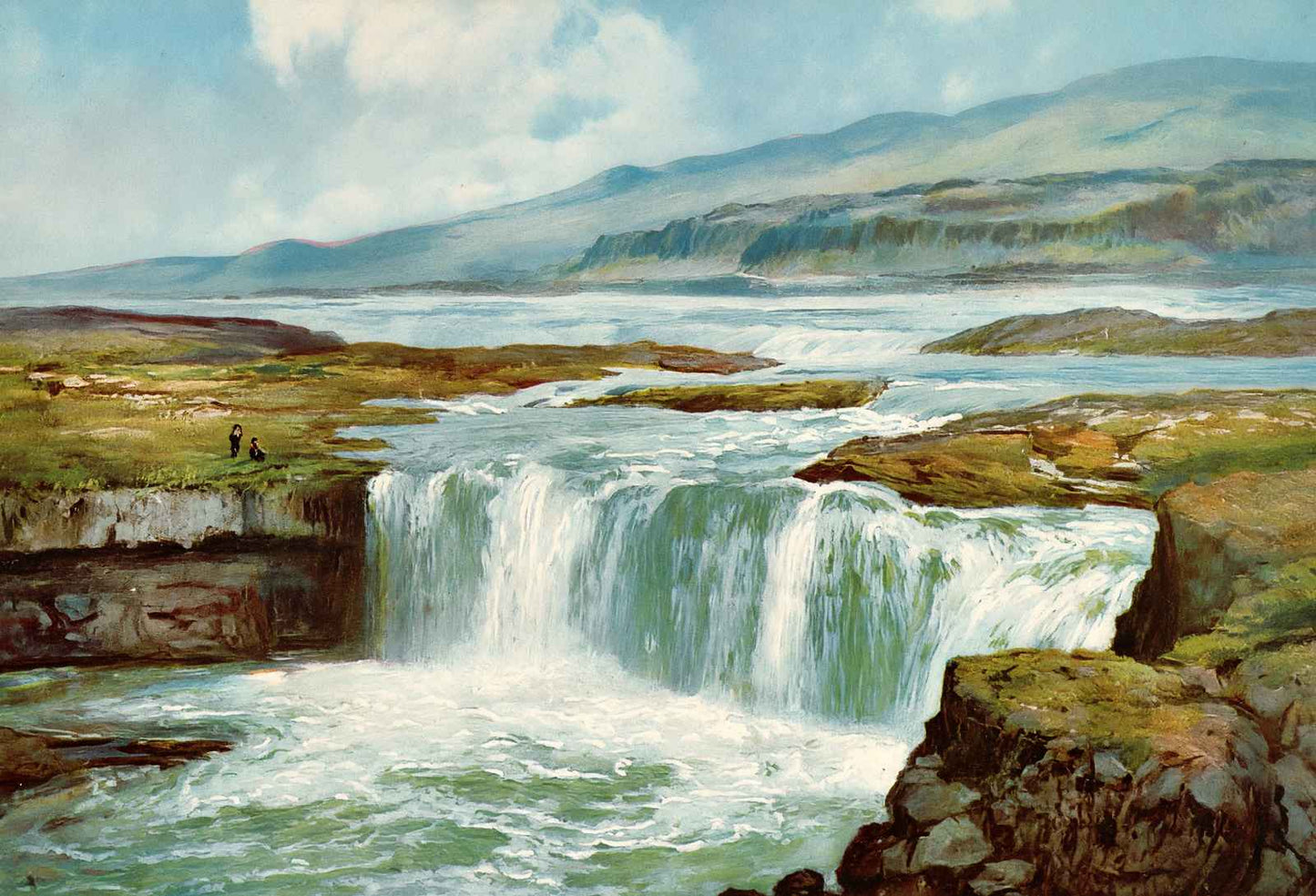 Celilo Falls Columbia River in 1908 Vintage Print (7 Sizes) - Restored