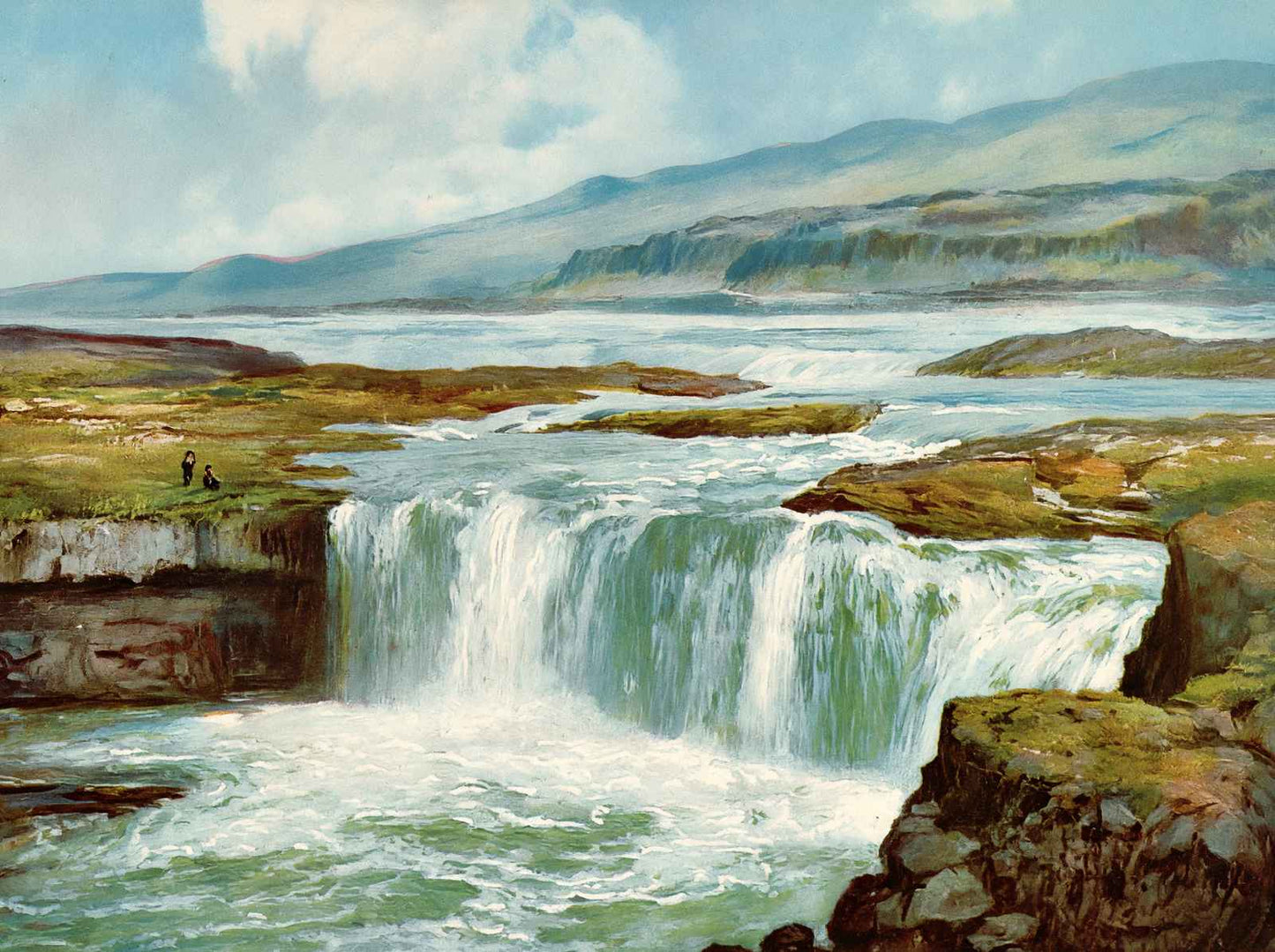 Celilo Falls Columbia River in 1908 Vintage Print (7 Sizes) - Restored