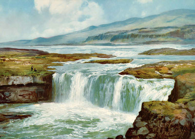 Celilo Falls Columbia River in 1908 Vintage Print (7 Sizes) - Restored