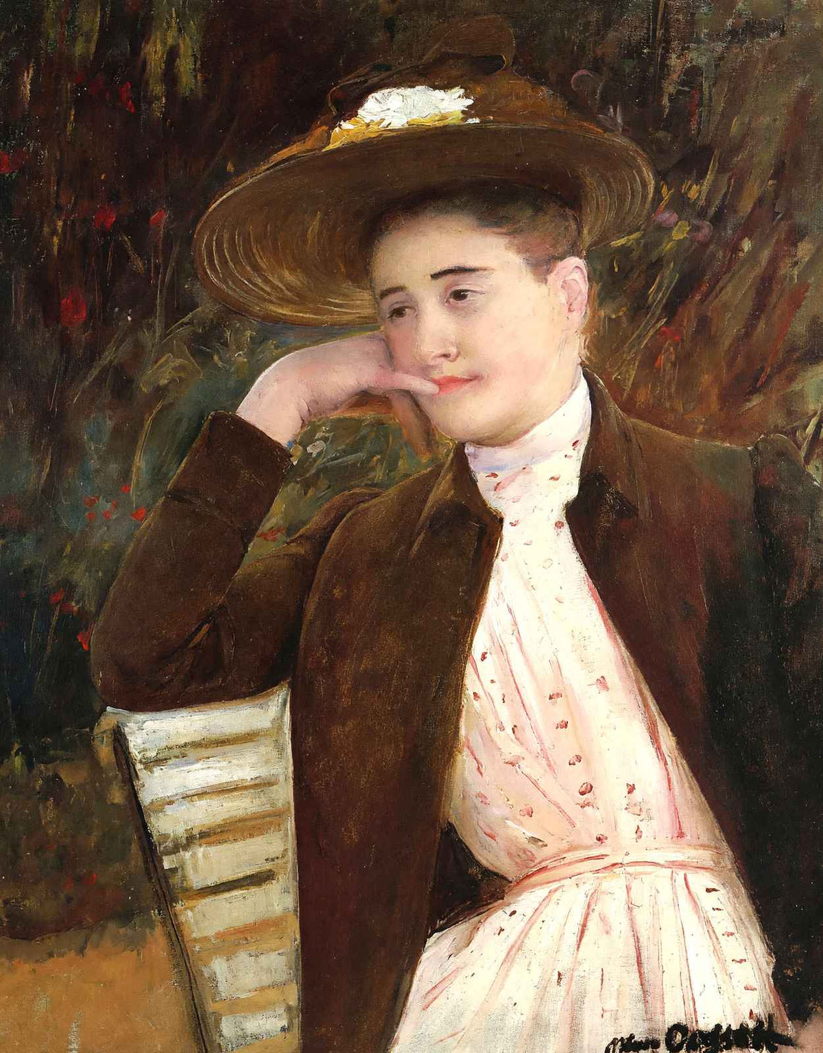 Celeste in a Brown Hat 1891 Painting by Mary Cassatt Art Print (6 Sizes)