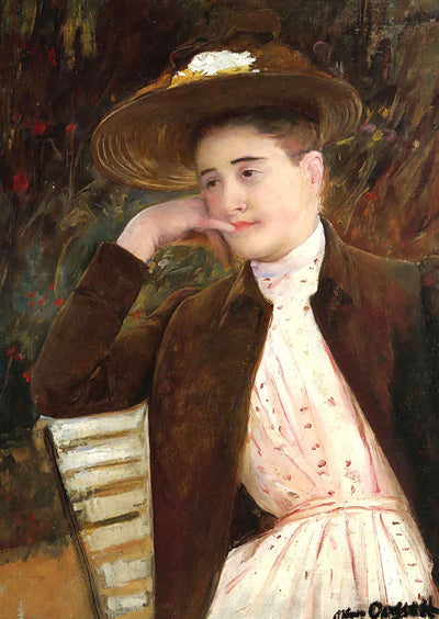 Celeste in a Brown Hat 1891 Painting by Mary Cassatt Art Print (6 Sizes)