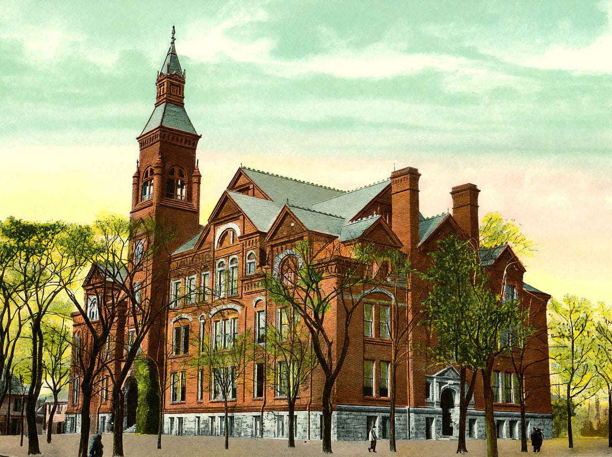 Central High School Canton Ohio in 1907 Vintage Print (7 Sizes) - Acid Free
