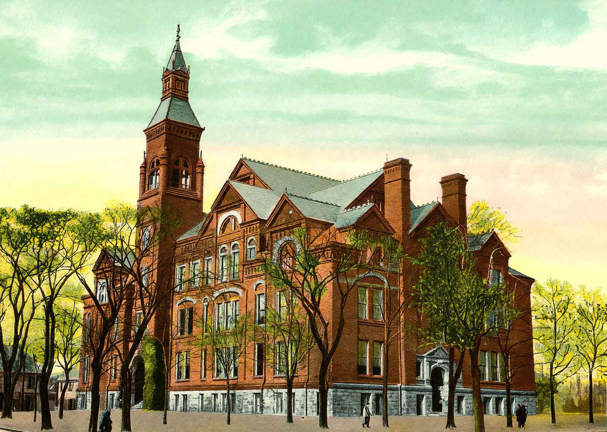 Central High School Canton Ohio in 1907 Vintage Print (7 Sizes) - Acid Free
