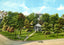 Central Park Jacksonville Illinois in 1905 Vintage Print (7 Sizes) - Restored