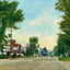 Central Main Street Bethlehem NH in 1911 Art Print (7 Sizes) - Archival Paper
