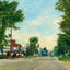 Central Main Street in Bethlehem in 1911 art print