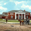 Chesapeake & Ohio Railroad Depot in 1905 Vintage Print