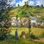 Chaponval Landscape Art Print 1880 Painting by Camille Pissarro (6 Sizes)