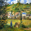 Chaponval Landscape Art Print 1880 Painting by Camille Pissarro (6 Sizes)