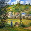 Chaponval Landscape art print by Camille Pissarro (1880)