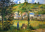 Chaponval Landscape Art Print 1880 Painting by Camille Pissarro (6 Sizes)