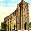 Cathedral of St John the Baptist Charleston in 1906 Painting Print (7 Sizes)